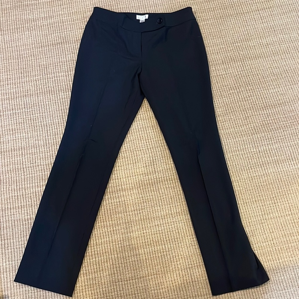 Ann Taylor Loft Black Lightweight Wool Black Dress Pants Women’s size 8